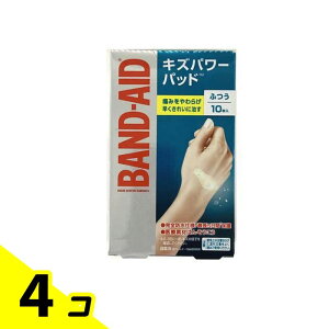 BAND-AID バンドエイド キズパワーパッド 10枚入 (ふつうサイズ) 4個セット