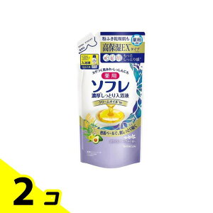 薬用ソフレ 濃厚しっとり入浴剤 ホワイトフローラルの香り 400mL (詰め替え用) 2個セット