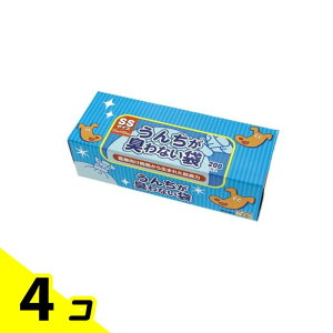 うんちが臭わない袋 BOS(ボス) イヌ用 SSサイズ 200枚入 (箱型) 4個セット