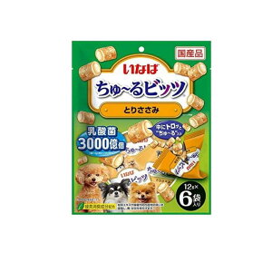 いなば 犬用 ちゅ〜るビッツ(ちゅーるビッツ) 乳酸菌3000億個 とりささみ 12g× 6袋入