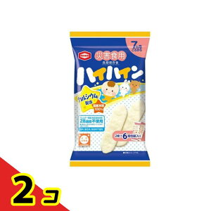 亀田製菓 災害食用ハイハイン 長期保存食 7ヵ月頃から 2枚× 6袋入 2個セット