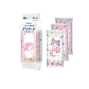 Femia フェミア デリケートウェットシート カモミールの香り 10枚× 3個入 (柄指定不可)