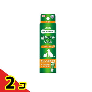 PETKISS(ペットキッス) 犬猫用 歯みがきジェル チキン風味 40g 2個セット