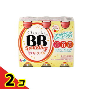 チョコラBBスパークリング ゼロトリプル アップル&レモン味 140mL× 6本 2個セット 使用期限2026年3月のものを含む特価商品となっております