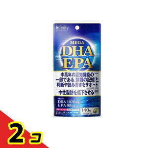 �C���t�B�j�e�B MEGA DHA EPA 140�� 2�Z�b�g