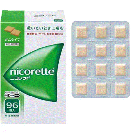 【第2類医薬品】【送料無料】ニコレット 96個 ニコチンの摂取量を自分で調整