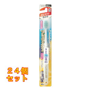 エビス B-3607M プレミアムケア ハブラシ 歯の美白 6列 レギュラー ふつう※色はお選び頂けません×24個