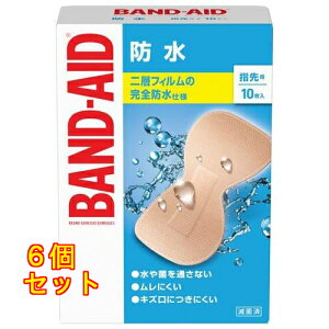 バンドエイド 防水 指先用 10枚入×6個