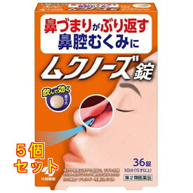 【第2類医薬品】ムクノーズ 36錠入【セルフメディケーション税制対象】×5個