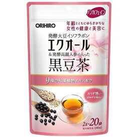 エクオール＆発酵高麗人参の入った 黒豆茶 2g×20袋入