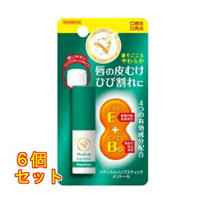 メンターム 薬用 メディカル リップスティックMa メントール 3.2g×6個