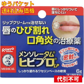 【ゆうパケット送料込み】【第3類医薬品】メンソレータム ヒビプロLP 6g