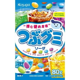 春日井製菓 つぶグミソーダ 80g×6個