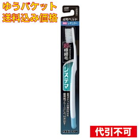 【ゆうパケット送料込み】システマハブラシレギュラー4列ふつう※色の指定不可