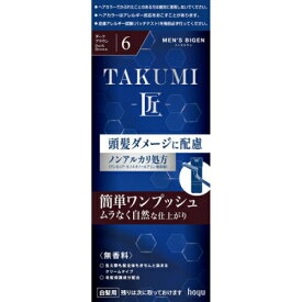 メンズ ビゲン TAKUMI 匠 6 ダークブラウン 男性白髪用