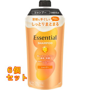 エッセンシャル しっとりまとまる シャンプー つめかえ用 300ml×6個