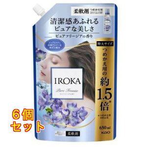 �ԉ� IROKA �s���A�t���[�W�A�̍��� �X�p�E�g 650mL×6��