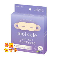 モイスクル moiscle じんわり ホットアイマスク ラベンダーの香り 5枚入×3個