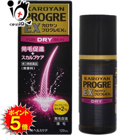【19日限定ポイント5倍】【第3類医薬品】カロヤン プログレEX D 120mL【第一三共ヘルスケア】発毛剤 発毛促進 血行促進 増毛 抜け毛予防 カルプロニウム ふけ かゆみ AGA 髪質 頭皮ケア 増やす 生える 効く おすすめ