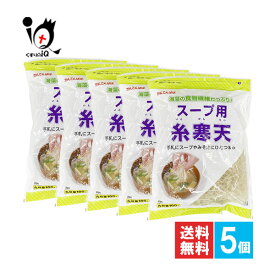 かんてんぱぱ スープ用糸寒天 100g×5個セット【伊那食品工業】海藻の食物繊維たっぷり！手軽にスープやみそ汁にひとつまみ 糸寒天 寒天 スープ用寒天 サラダ用寒天 海藻 紅藻類 食物繊維