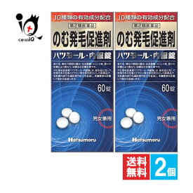 【第2類医薬品】のむ発毛促進剤 ハツモール内服錠 60錠×2個セット【田村治照堂】のむ発毛促進剤 体内より栄養を補給