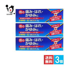 【指定第2類医薬品】ジ軟膏S iQ 25g×3個セット【中央製薬】オシリアと同じ成分配合 痔 痔の薬 痔軟膏 肛門 いぼ痔 イボ痔 きれ痔 切れ痔 裂肛 痛み はれ かゆみ 塗り薬 外用薬 ジェネリック