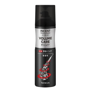 バスクリン インセント 薬用育毛トニックボリュームケア 190g 無香料 / 医薬部外品