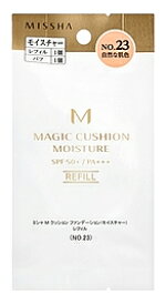 ミシャ　MISSHA　M　クッション　ファンデーション　モイスチャー　レフィル　No.23　自然な肌色　SPF50+　PA+++　(15g)