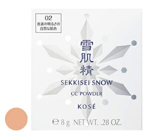 �R�[�Z�[ �ᔧ�� �X�m�[ CC �p�E�_�[ 002 ���ʂ̖��邳�̎��R�Ȕ��F (8g) SPF14 PA+ �t�F�C�X�p�E�_�[ SEKKISEI