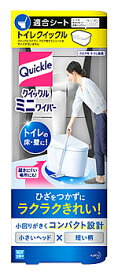 【特売】　花王 クイックル ミニワイパー (1セット) トイレ床・壁掃除用品 トイレ用掃除シート