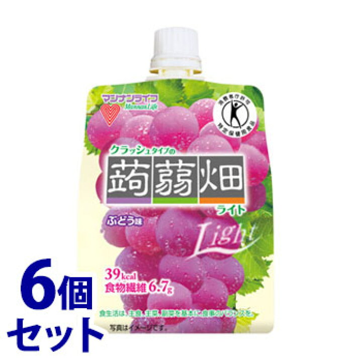 楽天市場 セット販売 マンナンライフ クラッシュタイプの蒟蒻畑 ライト ぶどう味 150g 6個セット トクホ 特定保健用食品 軽減税率対象商品 くすりの福太郎 楽天市場店 楽天市場 セット販売 マンナンライフ クラッシュタイプの蒟蒻畑 ライト ぶどう味 150g 6個セット トクホ 特定保健用食品 軽減税率対象商品 くすりの福太郎 楽天市場店