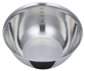 貝印 深型ボール 目盛り付 24cm DF5407 (1個) ステンレス製 調理器具