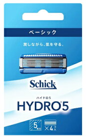 シック ハイドロ5 ベーシック 替刃 (4個) カミソリ 髭剃り 5枚刃 Schick