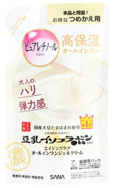 ノエビア サナ なめらか本舗 リンクルジェルクリーム N つめかえ用 (100g) 詰め替え用 豆乳イソフラボン含有 エイジングケア オールインワンジェル