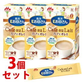 《セット販売》　森永乳業 森永 Eお母さん カフェオレ風味 (18g×12本)×3個セット カフェインゼロ　※軽減税率対象商品