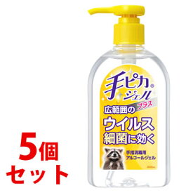 《セット販売》　健栄製薬 手ピカジェル プラス (300mL)×5個セット 消毒・除菌用ジェル　【指定医薬部外品】