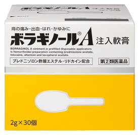 【第(2)類医薬品】天藤製薬 ボラギノールA注入軟膏 (2g×30個) 痔疾用外用薬 痔の薬 いぼ痔 きれ痔