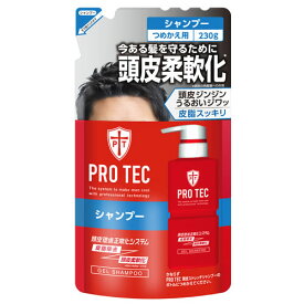 ライオン PRO TEC プロテク 頭皮ストレッチ シャンプー つめかえ用 (230g) 詰め替え用　【医薬部外品】