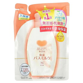 牛乳石鹸 カウブランド 無添加保湿バスミルク つめかえ用 (480mL) 詰め替え用 入浴剤 液体