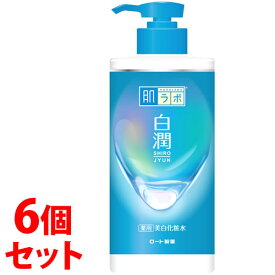 《セット販売》　ロート製薬 肌ラボ 白潤 薬用 美白化粧水 大容量 ポンプ (400mL)×6個セット　【医薬部外品】　【送料無料】　【smtb-s】