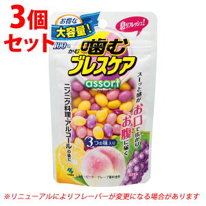 《セット販売》 小林製薬 噛むブレスケア アソート (100粒)×3個セット 3つの味入り 口中清涼剤 ※軽減税率対象商品