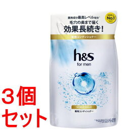 《セット販売》　P&G　エイチアンドエス　h＆s　フォーメン　スカルプゴールド　薬用コンディショナー　つめかえ用　(300g)×3個セット　詰め替え用　【P＆G】　【医薬部外品】