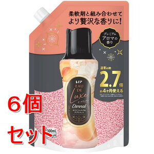 《セット販売》 P&Gジャパン レノアオードリュクスアロマジュエル エターナルホワイトムスク&アプリコットの香りつめかえ超特大 (1300mL)×6個セット