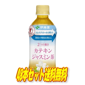 【期間限定特価】北海道・九州も送料無料！伊藤園 2つの働き カテキンジャスミン茶 電子レンジ対応 HOT＆COLD PET 350ml×48本セット（24本×2ケース）【特定保健用食品】※沖縄・離島への発送は出来ません/ヤマト運輸での発送不可商品です