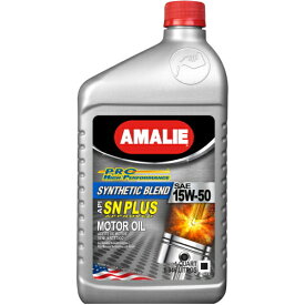 新ボトル アマリー プロHPシンセティックブレンドエンジンオイル（部分合成油）20W-50、15W-50、10W-40、5W-30AMALIE PRO HP Synthetic Blend1QT（946ml）
