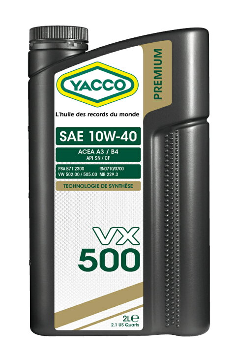 楽天市場】YACCO VX-500 10W-40 ヤッコー VX500 ヤッコの4輪用エンジン 