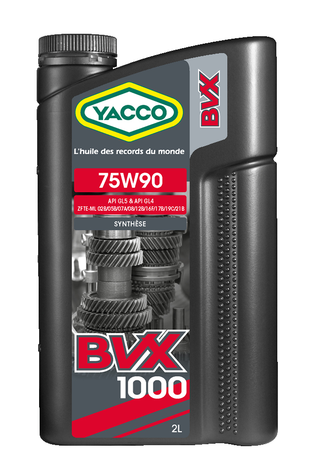 2ストや4スト別体式の二輪にも使用可能。高負荷な状況で真価を発揮します。 YACCO BVX1000 75W-90 ヤッコー・BVX 1000 ヤッコの100％化学合成ギアオイル 2Lボトル