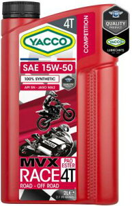YACCO MVX RACE MOTO 4T 15W-50 bR[EMVX [X 4Xgp 15W50 bR4Xgp[XIC 2L{g