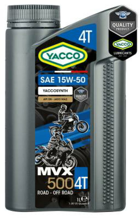 楽天市場】YACCO MVX500 4T 15W-50、10W-40 ヤッコー・MVX 500 4スト用 
