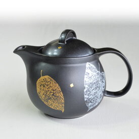 九谷焼 ポット急須 葉文